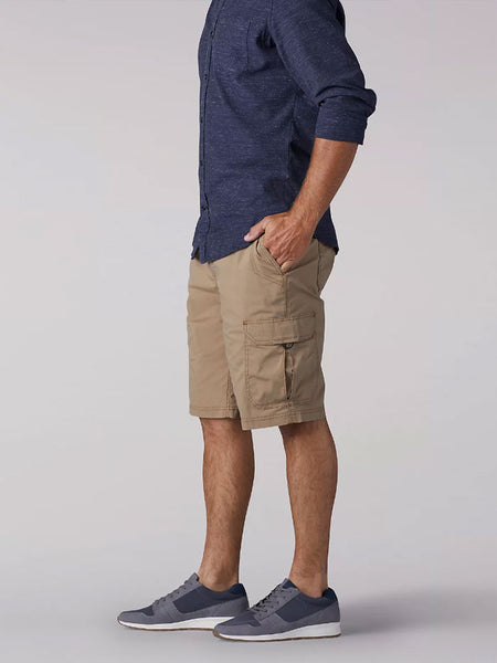 Lee 2187028 Mens Extreme Motion Lightweight Crossroads Shorts Nomad side view. If you need any assistance with this item or the purchase of this item please call us at five six one seven four eight eight eight zero one Monday through Saturday 10:00a.m EST to 8:00 p.m EST