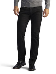 Lee 2014135 Mens Modern Series Slim Tapered Leg Jeans Black Front view. If you need any assistance with this item or the purchase of this item please call us at five six one seven four eight eight eight zero one Monday through Saturday 10:00a.m EST to 8:00 p.m EST