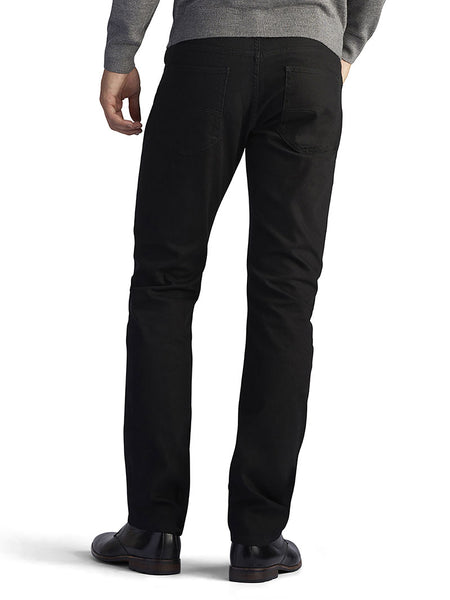 Lee 2014135 Mens Modern Series Slim Tapered Leg Jeans Black Back View. If you need any assistance with this item or the purchase of this item please call us at five six one seven four eight eight eight zero one Monday through Saturday 10:00a.m EST to 8:00 p.m EST
