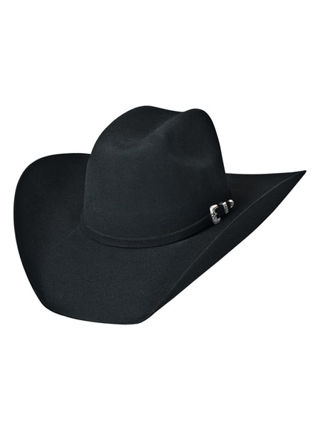 Bullhide LEGACY 8X 0518BL Premium Felt Hat Black front view. If you need any assistance with this item or the purchase of this item please call us at five six one seven four eight eight eight zero one Monday through Saturday 10:00a.m EST to 8:00 p.m EST