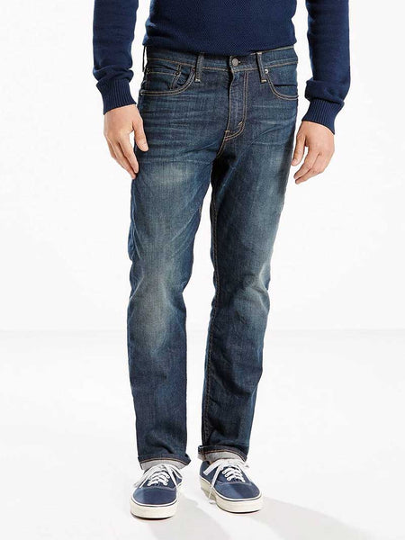 Levi's 295070004 Mens 502 Jeans Regular Taper Fit Stretch Denim front view. If you need any assistance with this item or the purchase of this item please call us at five six one seven four eight eight eight zero one Monday through Saturday 10:00a.m EST to 8:00 p.m EST