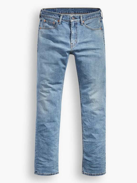 Levi's 005051456 Mens 505 Regular Fit Straight Leg Stretch Jeans Clif Dark Wash front view