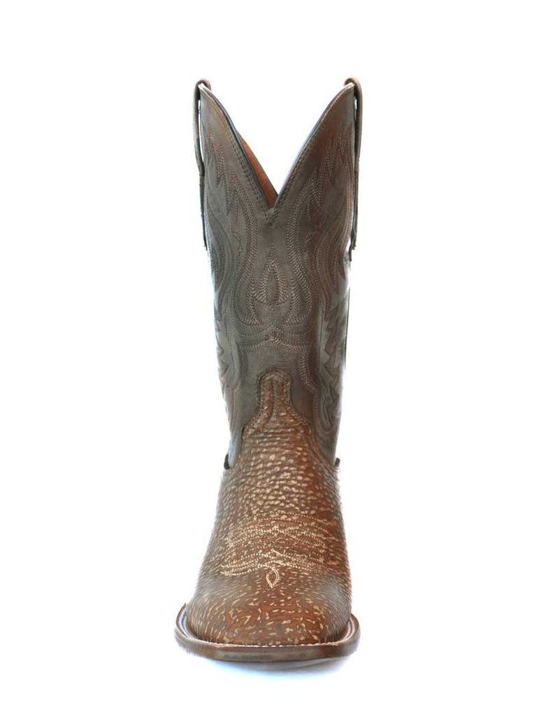 Lucchese CL1511 Mens Bison Square Toe Cowboy Boots Distressed Cognac side / front view. If you need any assistance with this item or the purchase of this item please call us at five six one seven four eight eight eight zero one Monday through Saturday 10:00a.m EST to 8:00 p.m EST