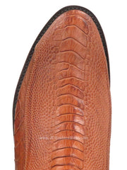 Lucchese GD9320.RR Mens Ostrich Leg Cowboy Boots Burnished Cognac toe view. If you need any assistance with this item or the purchase of this item please call us at five six one seven four eight eight eight zero one Monday through Saturday 10:00a.m EST to 8:00 p.m EST