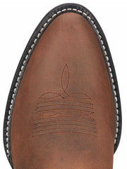 Ariat 10002204 Mens Heritage Western R Toe Boot Brown toe view  If you need any assistance with this item or the purchase of this item please call us at five six one seven four eight eight eight zero one Monday through Satuday 10:00 a.m. EST to 8:00 p.m. EST