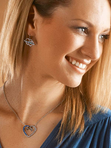Montana Silversmiths NC3949 Follow Your Heart Arrow Necklace Silver on model. If you need any assistance with this item or the purchase of this item please call us at five six one seven four eight eight eight zero one Monday through Saturday 10:00a.m EST to 8:00 p.m EST