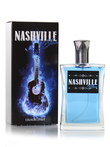 Murcielago NASHVILLE BLUE Mens Authentic Cologne Spray front view of bottle and box  If you need any assistance with this item or the purchase of this item please call us at five six one seven four eight eight eight zero one Monday through Satuday 10:00 a.m. EST to 8:00 p.m. EST