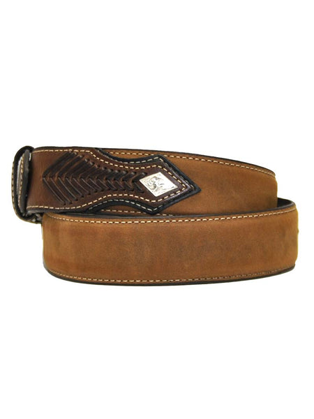Nocona N2475444 Top Hand Western Belt Tan side view. If you need any assistance with this item or the purchase of this item please call us at five six one seven four eight eight eight zero one Monday through Saturday 10:00a.m EST to 8:00 p.m EST