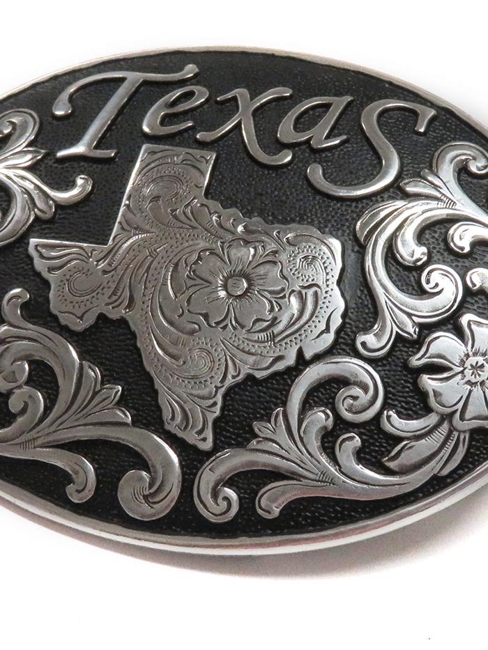 Nocona 37674 Texas State Oval Belt Buckle front view. If you need any assistance with this item or the purchase of this item please call us at five six one seven four eight eight eight zero one Monday through Saturday 10:00a.m EST to 8:00 p.m EST
