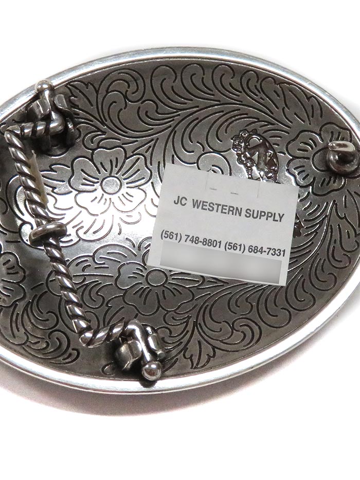 Nocona 37674 Texas State Oval Belt Buckle front view. If you need any assistance with this item or the purchase of this item please call us at five six one seven four eight eight eight zero one Monday through Saturday 10:00a.m EST to 8:00 p.m EST