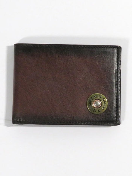 Nocona N5429802 Mens 12 Gauge Outdoor Bi-Fold Leather Wallet Brown front view. If you need any assistance with this item or the purchase of this item please call us at five six one seven four eight eight eight zero one Monday through Saturday 10:00a.m EST to 8:00 p.m EST