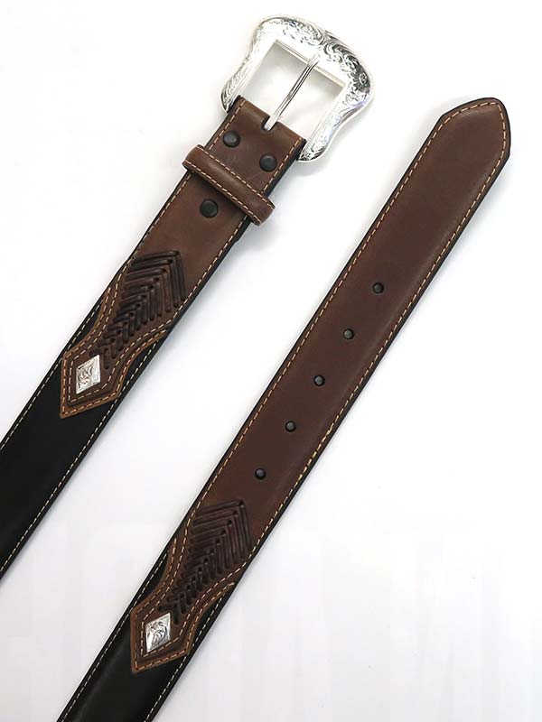 Nocona N2475401 Top Hand Western Belt Black front view. If you need any assistance with this item or the purchase of this item please call us at five six one seven four eight eight eight zero one Monday through Saturday 10:00a.m EST to 8:00 p.m EST