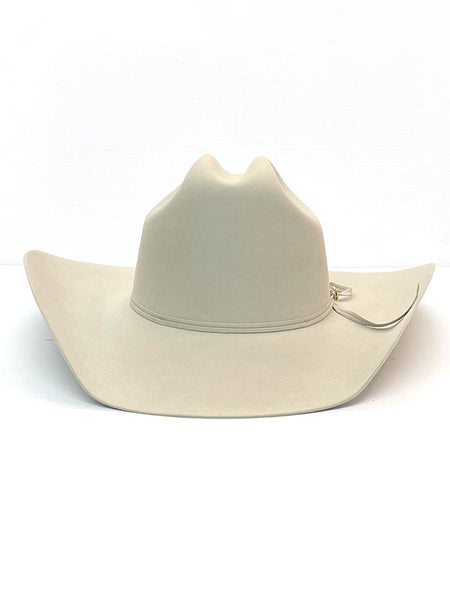 Resistol RFDIAH-724271 Mens Diamond Horseshoe 15X Cowboy Felt Hat Silverbelly full front view. If you need any assistance with this item or the purchase of this item please call us at five six one seven four eight eight eight zero one Monday through Saturday 10:00a.m EST to 8:00 p.m EST