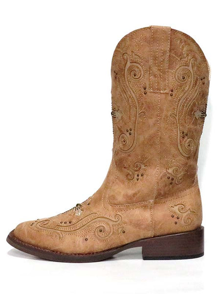 Roper Womens Faith Cross Inlay Square Toe Boot 09-021-1901