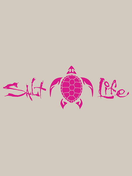 Salt Life SA864 Signature Turtle Decal Sticker pink. If you need any assistance with this item or the purchase of this item please call us at five six one seven four eight eight eight zero one Monday through Saturday 10:00a.m EST to 8:00 p.m EST