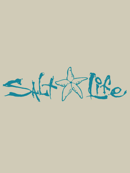 Salt Life SAD905 Signature Starfish Decal Sticker TEAL