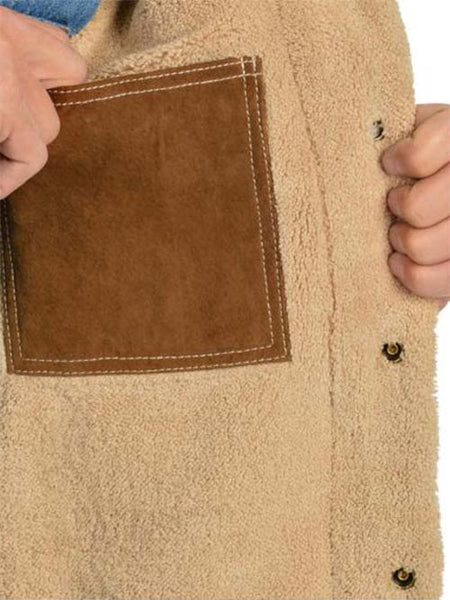 Scully 113-125 Mens Sherpa Lined Boar Suede Western Jacket Cafe Brown inside pocket. If you need any assistance with this item or the purchase of this item please call us at five six one seven four eight eight eight zero one Monday through Saturday 10:00a.m EST to 8:00 p.m EST