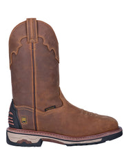Dan Post DP69482 Mens Blayde Steel Toe Work Boots Saddle Tan outter side view. If you need any assistance with this item or the purchase of this item please call us at five six one seven four eight eight eight zero one Monday through Saturday 10:00a.m EST to 8:00 p.m EST