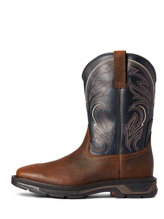 Ariat 10038320 Mens WorkHog XT Cottonwood Work Boots Brown Oiled Rowdy front and side view. If you need any assistance with this item or the purchase of this item please call us at five six one seven four eight eight eight zero one Monday through Saturday 10:00a.m EST to 8:00 p.m EST