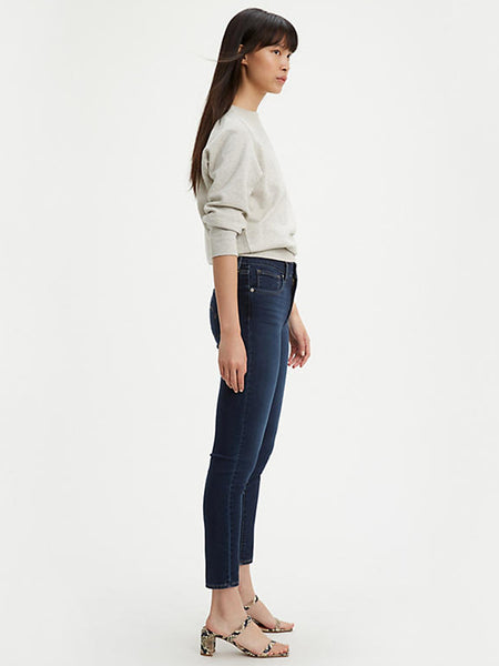 Levi's 22850-0059 Womens 721 High Rise Skinny Ankle Jean Chelsea Carbon Bay side view. If you need any assistance with this item or the purchase of this item please call us at five six one seven four eight eight eight zero one Monday through Saturday 10:00a.m EST to 8:00 p.m EST