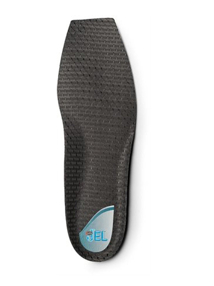 Justin SOX9624CH Cushioned Jel Round Toe Insole Charcoal front view. If you need any assistance with this item or the purchase of this item please call us at five six one seven four eight eight eight zero one Monday through Saturday 10:00a.m EST to 8:00 p.m EST