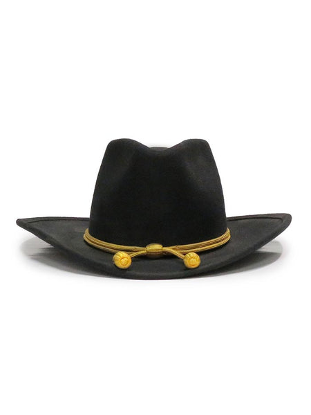 Stetson SWFRTC-823407 FORT CRUSHABLE John Wayne Crushable Felt Hat Black front view. If you need any assistance with this item or the purchase of this item please call us at five six one seven four eight eight eight zero one Monday through Saturday 10:00a.m EST to 8:00 p.m EST