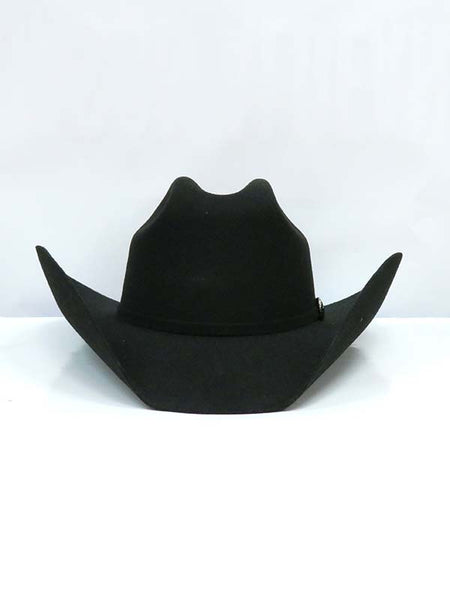 Stetson SWFLTN-954207 3X Stallion Fullerton Western Hat Black front view. If you need any assistance with this item or the purchase of this item please call us at five six one seven four eight eight eight zero one Monday through Saturday 10:00a.m EST to 8:00 p.m EST