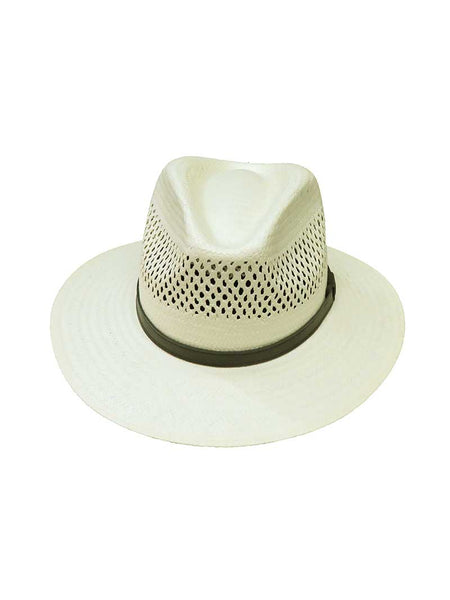 Stetson TSDGGR-3832 Mens DIGGER Shantung Outdoor Straw Hat Natural front view. If you need any assistance with this item or the purchase of this item please call us at five six one seven four eight eight eight zero one Monday through Saturday 10:00a.m EST to 8:00 p.m EST