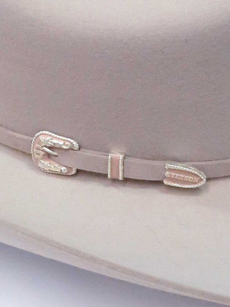 Stetson SFSKYL-754061 Skyline 6X Felt Hat Silverbelly  close up. If you need any assistance with this item or the purchase of this item please call us at five six one seven four eight eight eight zero one Monday through Saturday 10:00a.m EST to 8:00 p.m EST
