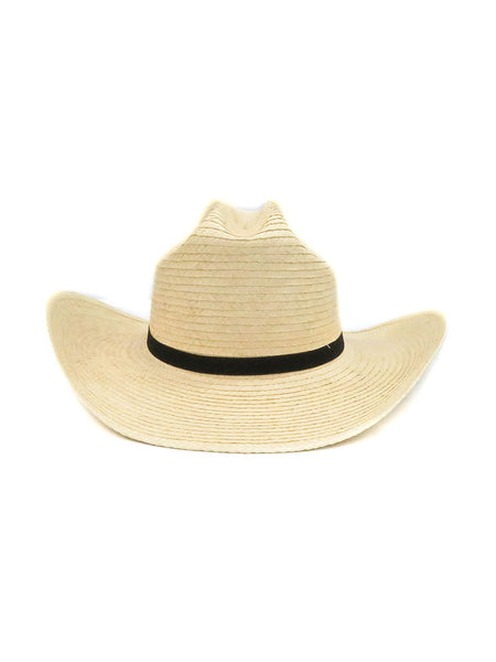 SunBody HGKC Kids Cattleman Handcrafted Palm Hat Natural front view. If you need any assistance with this item or the purchase of this item please call us at five six one seven four eight eight eight zero one Monday through Saturday 10:00a.m EST to 8:00 p.m EST