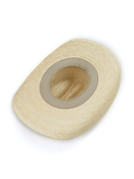 SunBody HGKC Kids Cattleman Handcrafted Palm Hat Natural inside view. If you need any assistance with this item or the purchase of this item please call us at five six one seven four eight eight eight zero one Monday through Saturday 10:00a.m EST to 8:00 p.m EST