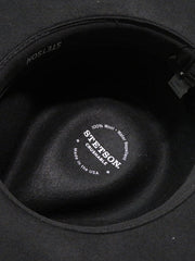 Stetson TWBOZE-813007 Bozeman Outdoor Crushable Felt Hat Black inside view. If you need any assistance with this item or the purchase of this item please call us at five six one seven four eight eight eight zero one Monday through Saturday 10:00a.m EST to 8:00 p.m EST
