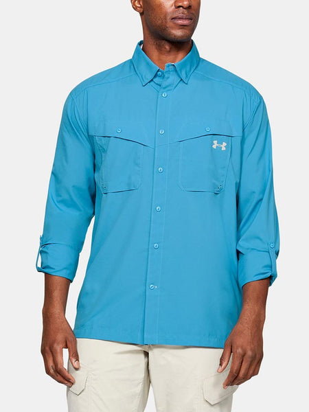 Under armour button store down shirts long sleeve