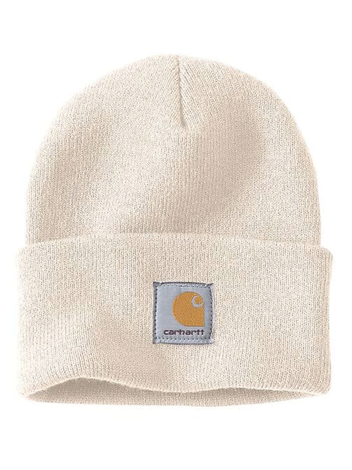Carhartt A18 Knit Cuffed Beanie In Multiple Colors front view. If you need any assistance with this item or the purchase of this item please call us at five six one seven four eight eight eight zero one Monday through Saturday 10:00a.m EST to 8:00 p.m EST