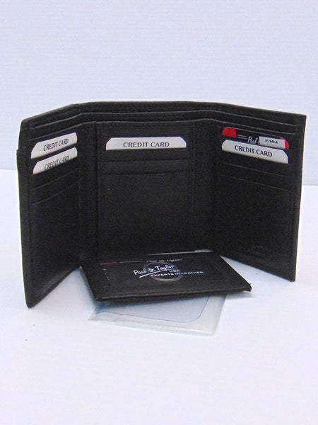 Western Express MIN-2304-BLK Men's Genuine Leather Tri-Fold Wallet Black. If you need any assistance with this item or the purchase of this item please call us at five six one seven four eight eight eight zero one Monday through Saturday 10:00a.m EST to 8:00 p.m EST
