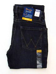 Wrangler WRW60CM Women's Ultimate Riding Boot Cut Willow Jean in Maggie folded. If you need any assistance with this item or the purchase of this item please call us at five six one seven four eight eight eight zero one Monday through Saturday 10:00a.m EST to 8:00 p.m EST