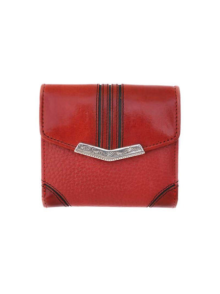 Brighton T10037 Highland Petite Leather Wallet Red front view. If you need any assistance with this item or the purchase of this item please call us at five six one seven four eight eight eight zero one Monday through Saturday 10:00a.m EST to 8:00 p.m EST