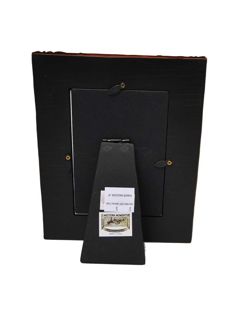 Western Moments Star Concho 4x6 Premium Photo Frame front view. If you need any assistance with this item or the purchase of this item please call us at five six one seven four eight eight eight zero one Monday through Saturday 10:00a.m EST to 8:00 p.m EST