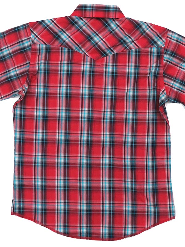 Kids Wrangler Assorted Short Sleeve Plaid Western Snap Shirt 206WAAL All Color. If you need any assistance with this item or the purchase of this item please call us at five six one seven four eight eight eight zero one Monday through Saturday 10:00a.m EST to 8:00 p.m EST