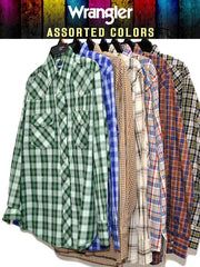 Assorted Wrangler Mens Western Long Sleeve Plaid Shirt 75204PP Wrangler - J.C. Western® Wear. If you need any assistance with this item or the purchase of this item please call us at five six one seven four eight eight eight zero one Monday through Saturday 10:00a.m EST to 8:00 p.m EST