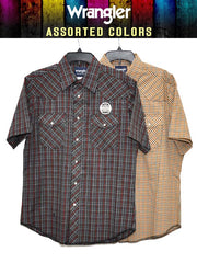 Assorted Wrangler Mens Western Short Sleeve Plaid Shirt 76204PP Wrangler - J.C. Western® Wear. If you need any assistance with this item or the purchase of this item please call us at five six one seven four eight eight eight zero one Monday through Saturday 10:00a.m EST to 8:00 p.m EST
