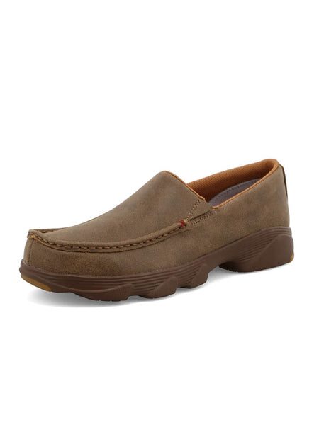 Twisted X MIE0001 Mens Slip-On Crossover Bomber side view. If you need any assistance with this item or the purchase of this item please call us at five six one seven four eight eight eight zero one Monday through Saturday 10:00a.m EST to 8:00 p.m EST