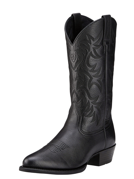 Ariat Heritage Men Western R-Toe Black Leather Cowboy Boots Size 12D Style 34770 Ariat Men main image 2