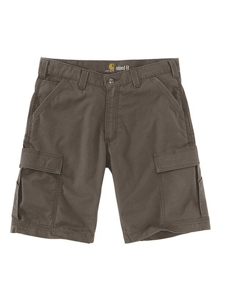 Carhartt 103543-217 Mens Force Relaxed Fit Ripstop Cargo Work Short Tarmac front view.If you need any assistance with this item or the purchase of this item please call us at five six one seven four eight eight eight zero one Monday through Saturday 10:00a.m EST to 8:00 p.m EST