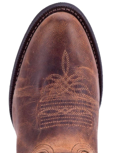 Laredo 51112 Womens MADDIE Leather Boot Tan toe view. If you need any assistance with this item or the purchase of this item please call us at five six one seven four eight eight eight zero one Monday through Saturday 10:00a.m EST to 8:00 p.m EST