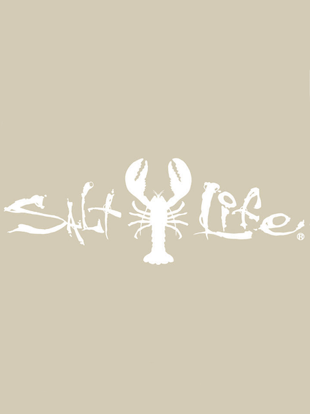 Salt Life SAD933 Signature Lobster Decal Sticker WHITE