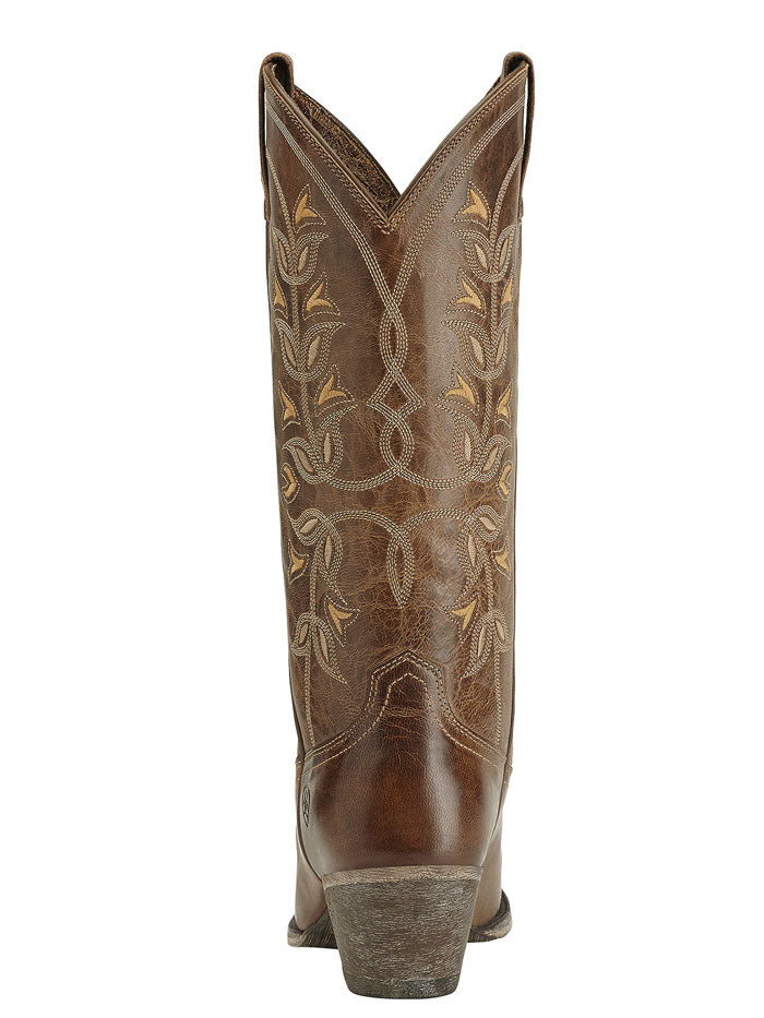Ariat 10014100 Womens Desert Holly Western Boot Pearl side and front view. If you need any assistance with this item or the purchase of this item please call us at five six one seven four eight eight eight zero one Monday through Saturday 10:00a.m EST to 8:00 p.m EST