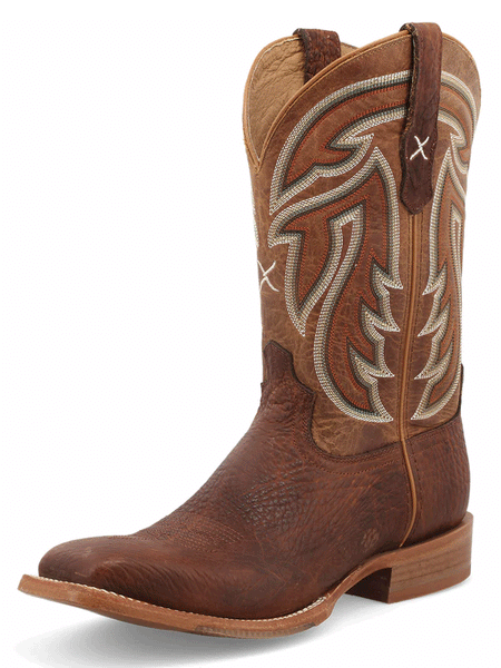 Twisted X MRAL024 Mens Rancher Square Toe Boot Nutmeg front and side view. If you need any assistance with this item or the purchase of this item please call us at five six one seven four eight eight eight zero one Monday through Saturday 10:00a.m EST to 8:00 p.m EST