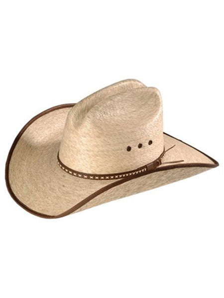 Resistol RSHKTWBJA41 Jason Aldean Hicktown Straw Hat Verde Bound side and front view. If you need any assistance with this item or the purchase of this item please call us at five six one seven four eight eight eight zero one Monday through Saturday 10:00a.m EST to 8:00 p.m EST