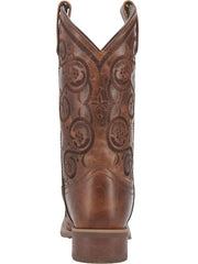 Laredo 5863 Womens DIZZIE Leather Boot Brown back view. If you need any assistance with this item or the purchase of this item please call us at five six one seven four eight eight eight zero one Monday through Saturday 10:00a.m EST to 8:00 p.m EST